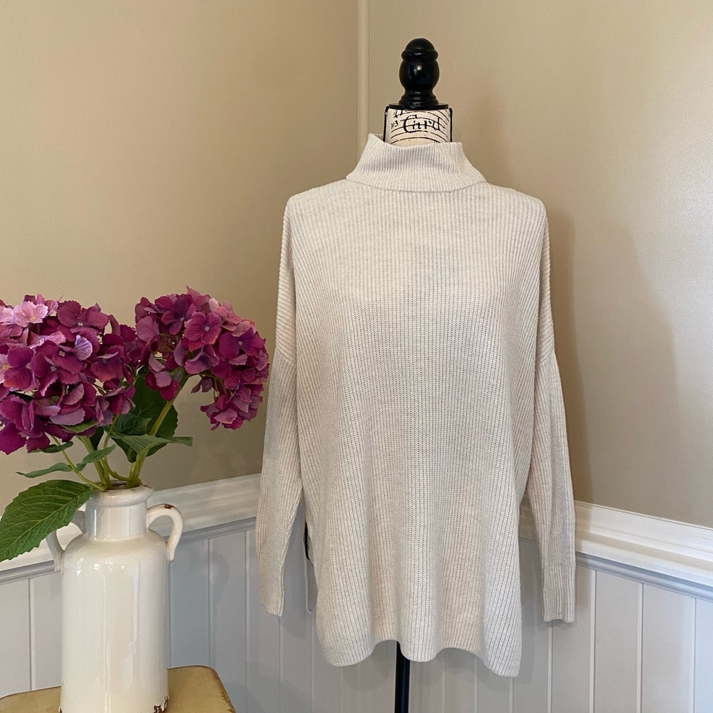 Sonoma Brand  turtleneck sweater winter white color.